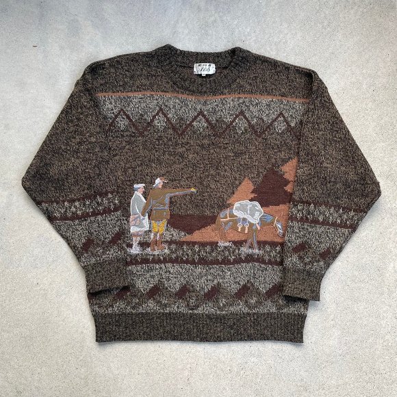 Men's Embroidered Patterned Sweater - Picture 2 of 8